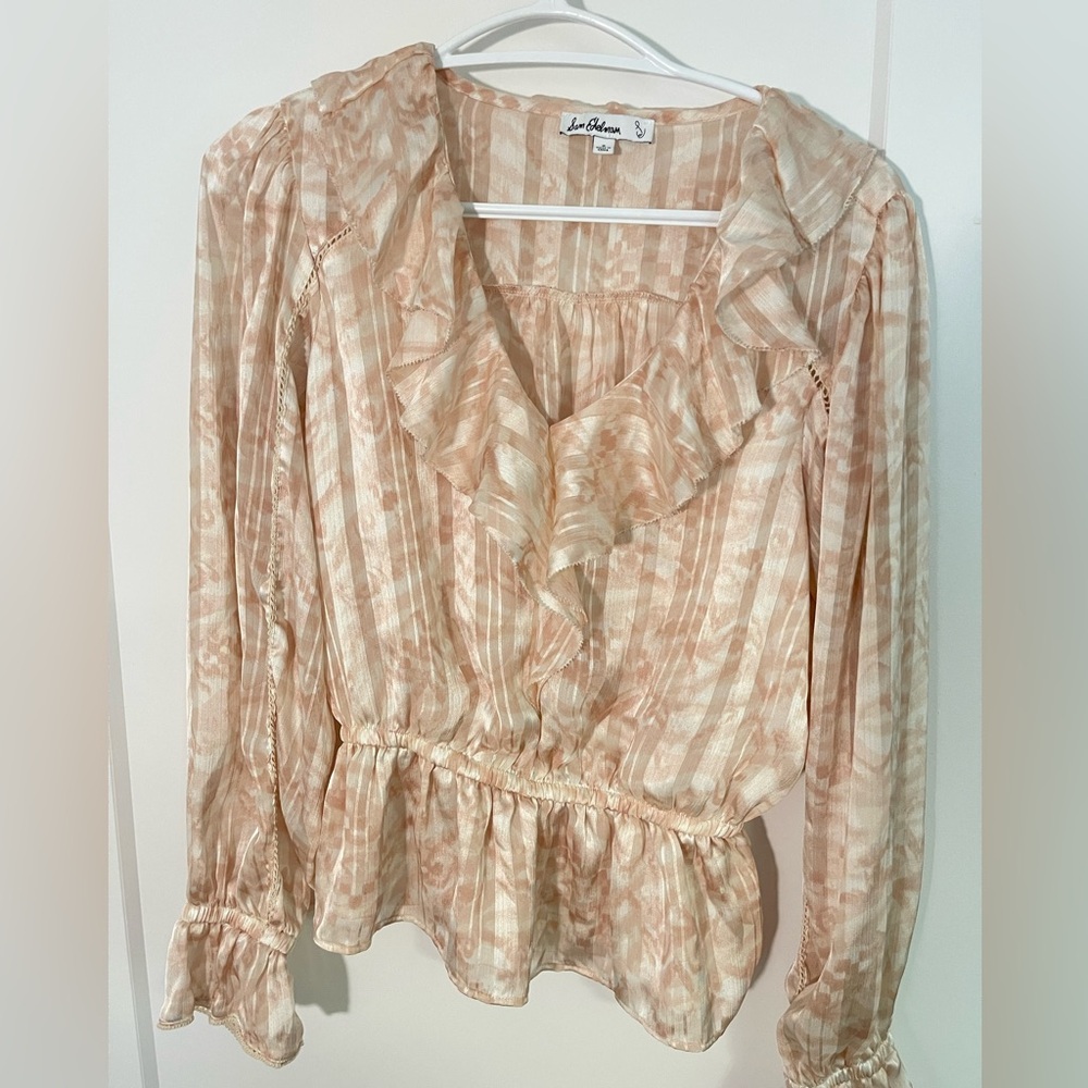 Sam Edelman Peach & White Blouse